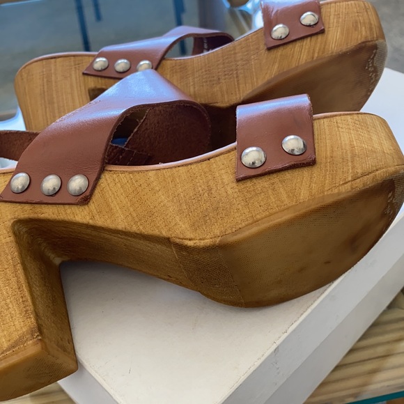 Mollini brown platform sandals s37 - Picture 4 of 4